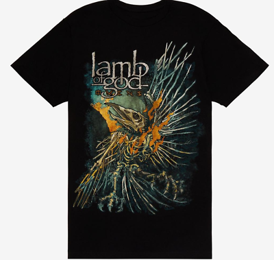 #ad New Rare Lamb Of God Omens shirt all size Black Men C034 $17.99