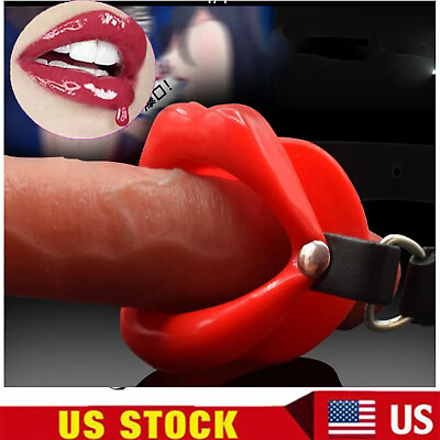 #ad PU Leather Silicone Open Mouth Gag O Ring Slave Couples BDSM Bondage Restraints $10.89