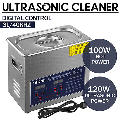 #ad Tbond 3L Dental Ultrasonic Cleaner Industry Heated w Timer Jewelry Ring Glasses $69.90