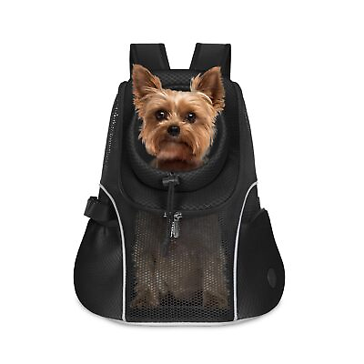 #ad Pet Dog Carrier Backpack Small Dog Front Backpack Ventilated Mesh Dog Travel ... $43.62