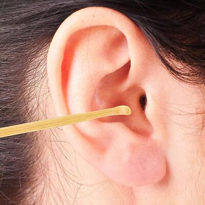 #ad 4Pcs Bamboo Wooden Ear Cleaner Spoons Anti Slip Earpick J6P5 Ear Remo Sell $5.77
