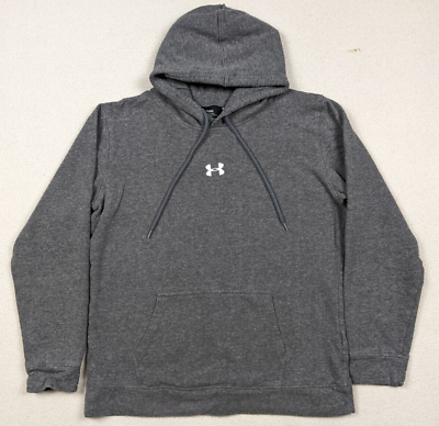 #ad Under Armour Hustle Pullover Hoodie Sweatshirt Gray Semi Fitted Women#x27;s Size XL $16.49