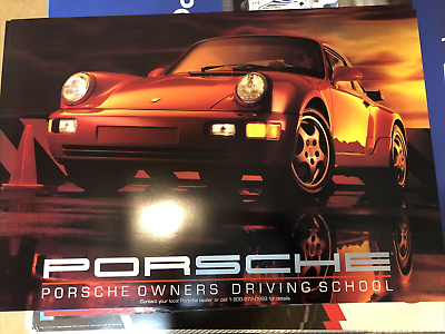 #ad Porsche factory PORSCHE poster driving school $75.00
