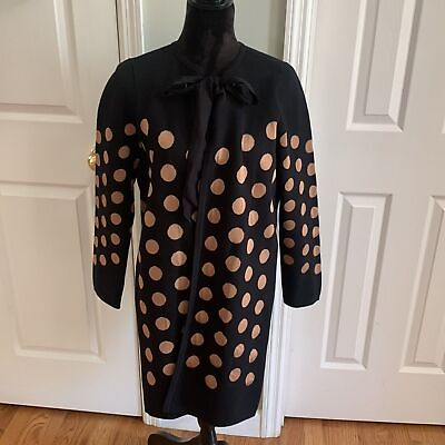 #ad NWOT Chico’s Polka Dot Tie Front Knit Cardigan Size 1 M $27.00