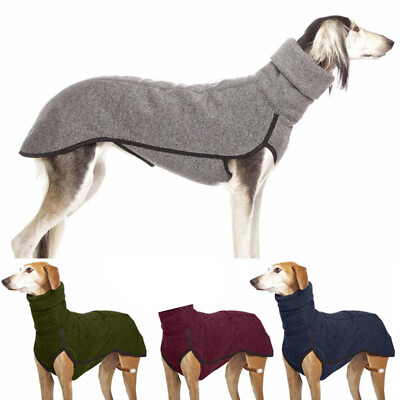 Winter Pet Dogs High Collar Sweater Greyhound Whippet Puppy Clothes Lurcher Coat $12.89