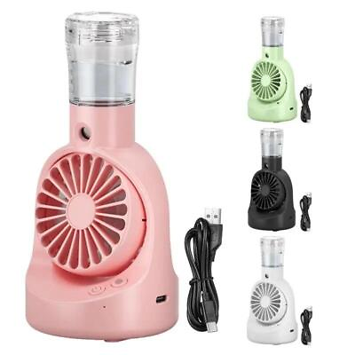 #ad Misting Fan Portabble Mist Spray USB Fan Humidifier Outdoor Cooling Supplies Wit $21.26