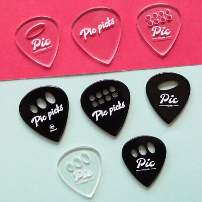 #ad Acrylic picks plectrums for guitar bass and string instruments handmade $12.99