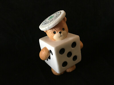 #ad Lucy amp; Me Irish Dice Bear Best of Luck Poker Chip Lucy Rigg ENESCO 1994 $25.95
