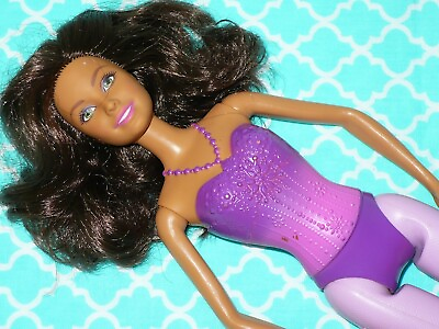 #ad Mattel Barbie Doll TERESA Ballet Doll Purple Princess 2015 Brown Hair Green Eyes $10.39