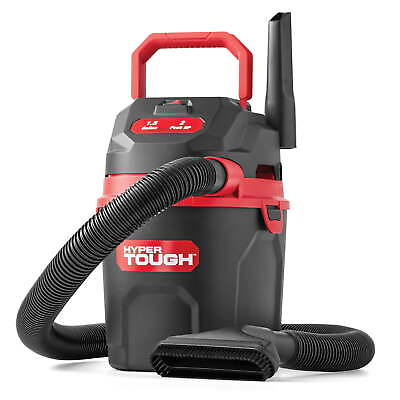 #ad Hyper Tough 1.5 Gallon 2 Peak HP Poly Wet Dry Vacuum VH105 3502 New $26.84