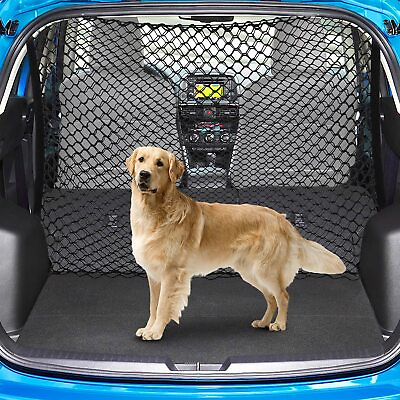 #ad Dog Car Barrier SUV Pet Net Free Metal Hooks Dual Layer Pet Travel Safety B... $37.03
