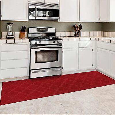 #ad COSY HOMEER Soft Kitchen Rugs 2 PCS for in Front of Sink Super Absorbent Kitch $158.96