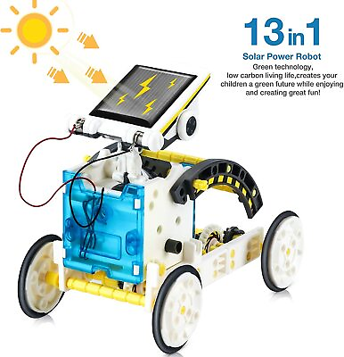 #ad 13 in 1 STEM Kit Kids Toy for Boy Girl Teens Solar Robot FOR FUTURE ENGINEERS $199.60
