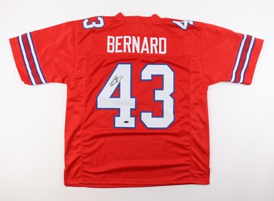 #ad Terrel Bernard Signed Buffalo Bills Jersey Playball Ink 2022 3rd Round Pick LB $179.95