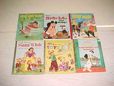 #ad Lot 6 Vintage Children Little Golden Book Snow White Lucky Puppy Tex amp; Toys Lulu $9.19