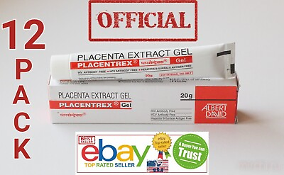 #ad Placenta Gel 12 Pack OFFICIAL USA EXP 6 2025 Skin Herbals Albert David 240 Gram $84.99