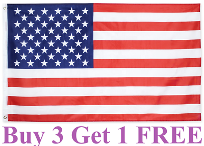 #ad 3x5 Ft American Flag w Grommets United States Flag US Flag USA America $3.99