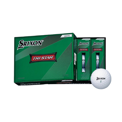 #ad SRIXON TRI STAR White 3 Piece Golf Ball Made in JAPAN 12 Golf Balls 1 Dozen $90.00