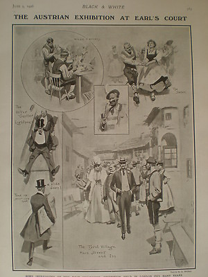 #ad Austria Tyrol Village Exhibition Earl#x27;s Court London 1906 old print A Michael GBP 9.99