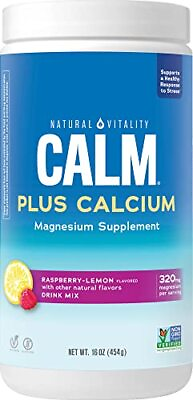 #ad Natural Vitality Calm PLUS Calcium Magnesium Citrate Supplement Powder Anti... $31.71