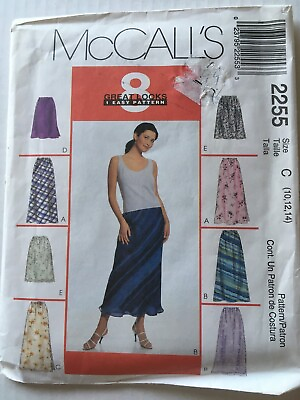 #ad McCalls 2255 Womens Skirts Pull On Easy Bias Misses Sewing Pattern Uncut 2 Lengh $3.50