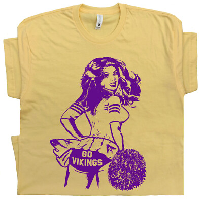 #ad Go Vikings T Shirt Vintage Viking Shirt Football Cheerleader Retro Throwback Tee $19.99