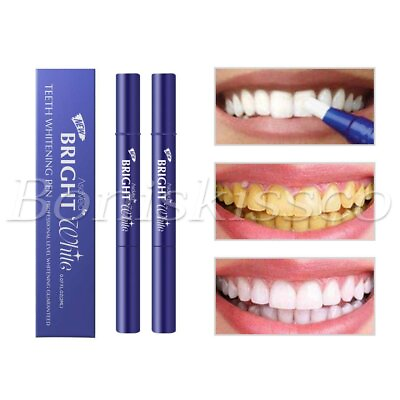 #ad 2pcs Teeth Whitening Pen Perfect Smile White Tooth Oral Care Gel Bleaching $10.99