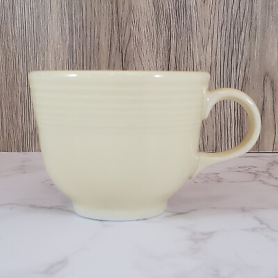#ad Vintage Homer Laughlin Fiestaware Cup amp; Saucer Pale Yellow Lead Free KKC $9.95