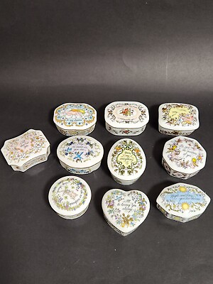 #ad 91 FRANKLIN MINT SONGS OF LOVE Music Box Collection 1983 Porcelain KATE JONES C $140.00
