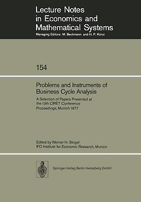 #ad Problems and Instruments of Business Cycle Analysis: A Selection of Papers Prese $66.42