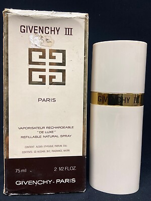 #ad givenchy III refillable natural spray 2.5oz distressed box $159.98