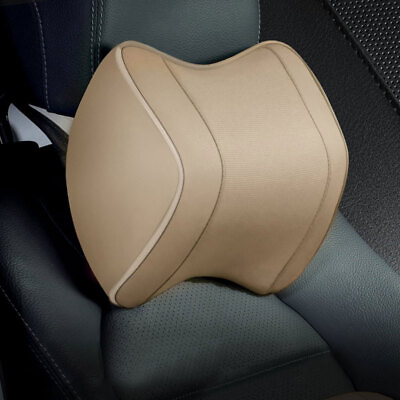 #ad 1x Pillow Car Neck Rest Head Support Headrest Cushion Car Breathable Memory Foam $28.57