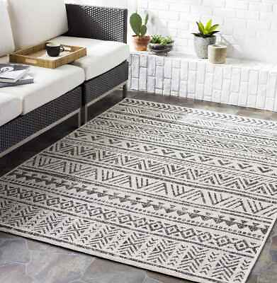 #ad Area Rugs 8x10 Modern Living Room 5x7 Bedroom Carpet Elodie Black Rug $374.00