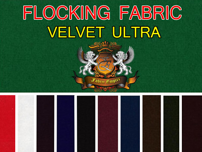 #ad Velvet Ultra Flocking Solid Gaming Upholstery Fabric 58quot; Wide Sold By The yard $6.99