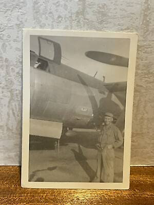 #ad WW2 WWII Army Air Force Plane Bomber Photo Z2 $3.50