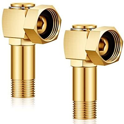 #ad 2 Pieces Hose Reel Parts Fittings Garden Hose Reel Parts Adapter Brass Swivel $27.07