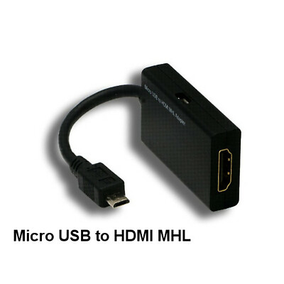 #ad Kentek MHL HDMI Female to Micro USB Male Adapter Audio Video for Samsung LG Cell $24.07