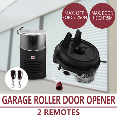 #ad Automatic Garage Roll Up Roller Door Opener Motor w 2 Remotes Motor Rolling $120.00
