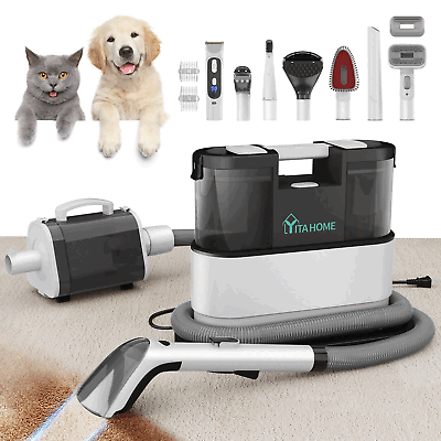 #ad Pet Grooming Vacuum Kit Professional Shedding Clipper Brush Tools For Dog Cat $88.63