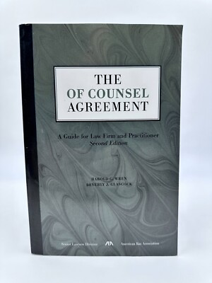 #ad The of Counsel Agreement A Guide for Law Firm and Practitioner 2nd Edition $10.30