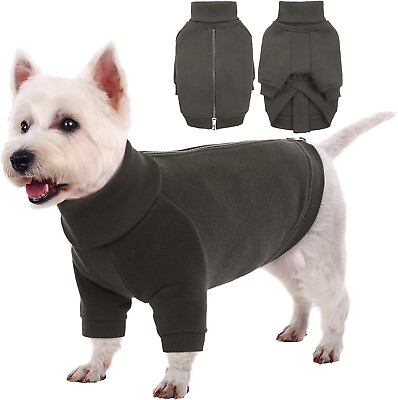 #ad Kuoser Dog Pullover Sweatshirt Turtleneck Cold Weather Dog Sweater Clothes NEW $12.95