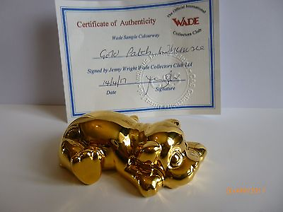 #ad WADE WHIMSIE POTTERY PETS GOLD PATCH LE 20 GBP 39.99