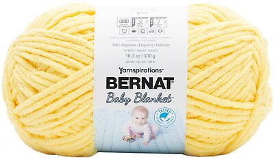 #ad Bernat Baby Blanket Big Ball Yarn Buttercup $17.27