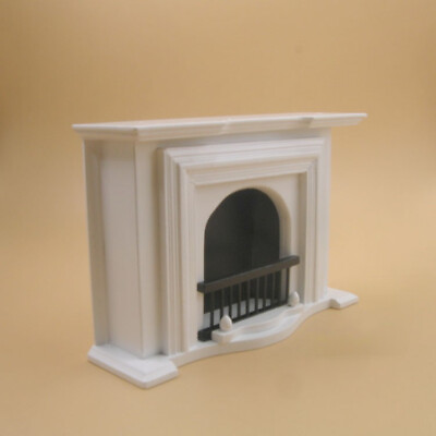 #ad Luxury Dollhouse 1:12 Scale VintageFireplace Miniatures White Furniture $16.99