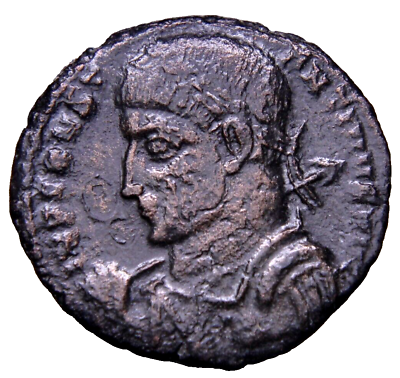 #ad Holding Spear Four Legends SCARCE Roman Coin Constantine I TS Lamda w COA $82.17