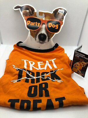 Party Dog Treat or Treat Dog Shirt Size M $8.78