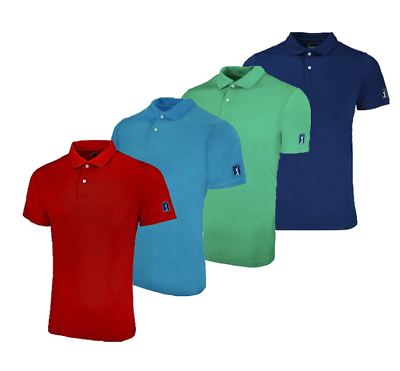 #ad PGA Tour Men#x27;s Polo Shirts Light Blue Green Red Blue Sizes S M L XL XXL $11.99