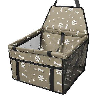 #ad Automotive Car Front Pet Dog Booster Seat Carrier Protector Gray $24.31