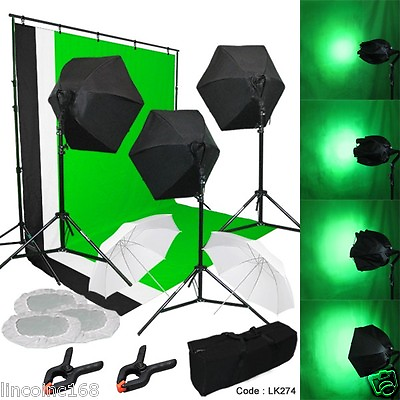 #ad Photography Lighting Muslin Backdrop Stand Studio Light Kit New Linco Studio $154.99
