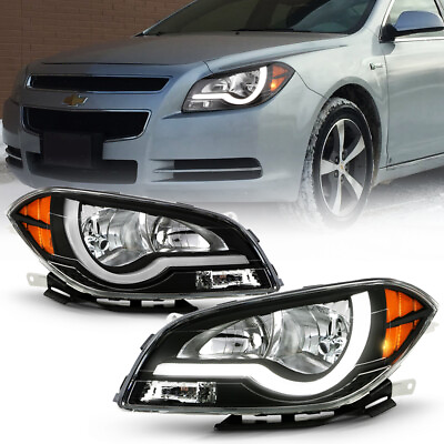 #ad 2008 2012 Chevy Malibu LED Tube Headlights Headlamps Replacement Pair LeftRight $189.99